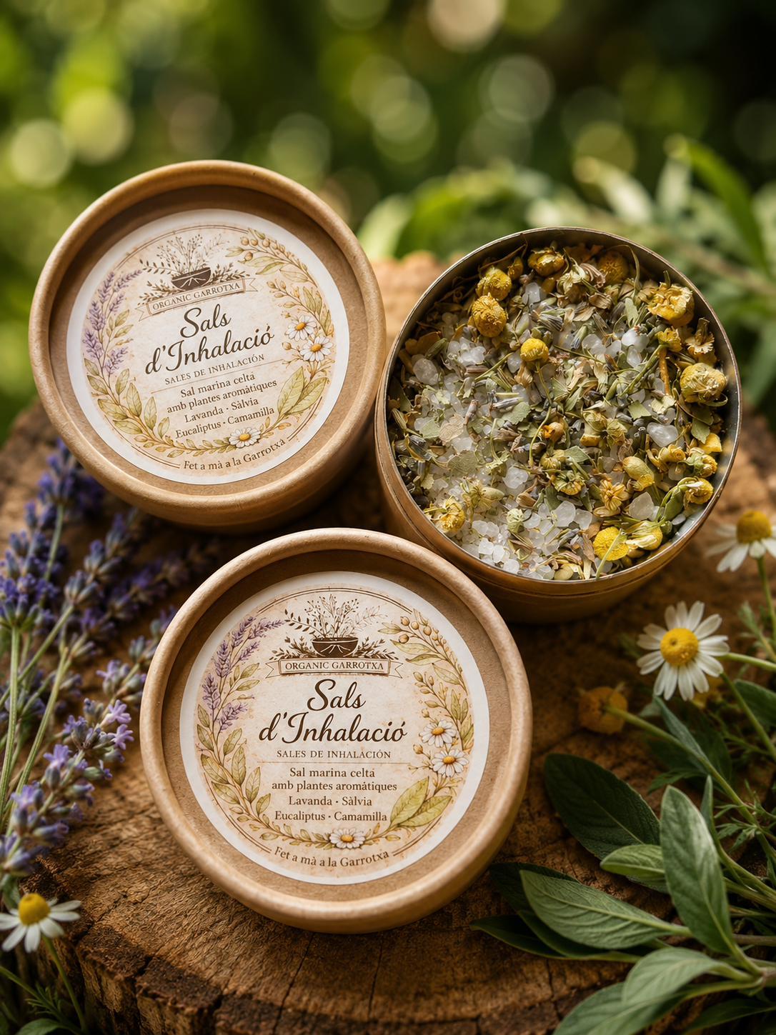 Herbal Steam & Bath Salts – Salvia, Lavender, Chamomile & Eucalyptus
