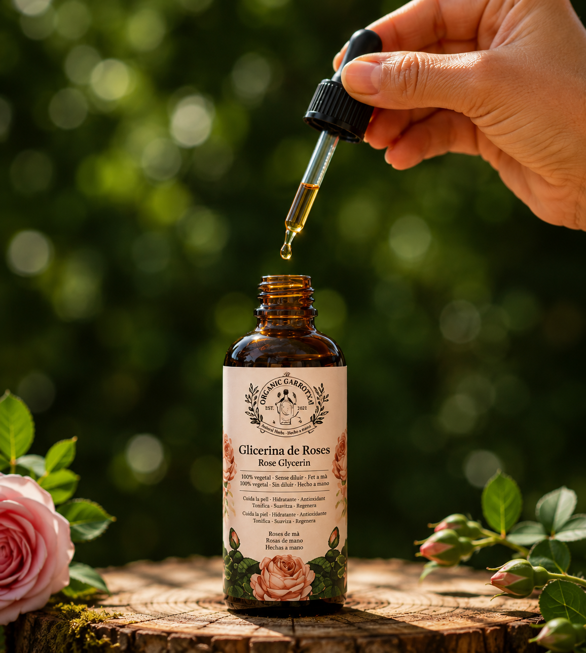 Glicerita de rosa – Extracte botànic en glicerina vegetal 30 ml
